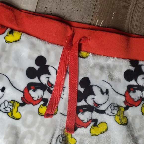Disney Mickey Mouse Women's Fleece Jogger Sleepwear PJ Bottoms Size Medium 8-10 - Picture 15 of 16